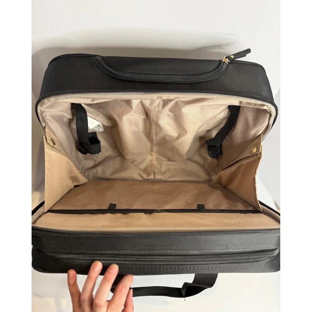 Samsonite Mobile Solution Spinner Mobile Office Rolling Laptop Bag Black Gold